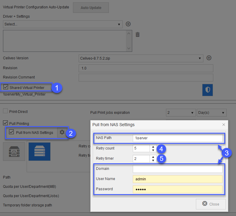 Add a Celiveo Shared Virtual Printer to Web Admin - Celiveo 8 - Ver  2023-09-23D