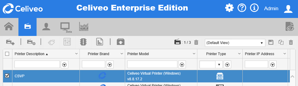 Add a Celiveo Shared Virtual Printer to Web Admin - Celiveo 8 - Ver