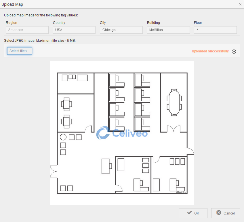 Place or Locate Printers on a Floor Plan - Celiveo 365 - 1