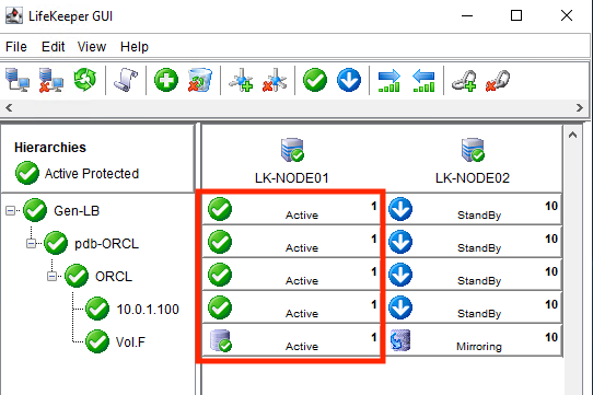 Checking Oracle Client Connectivity - LifeKeeper for Windows LIVE - 8.9.1 image.