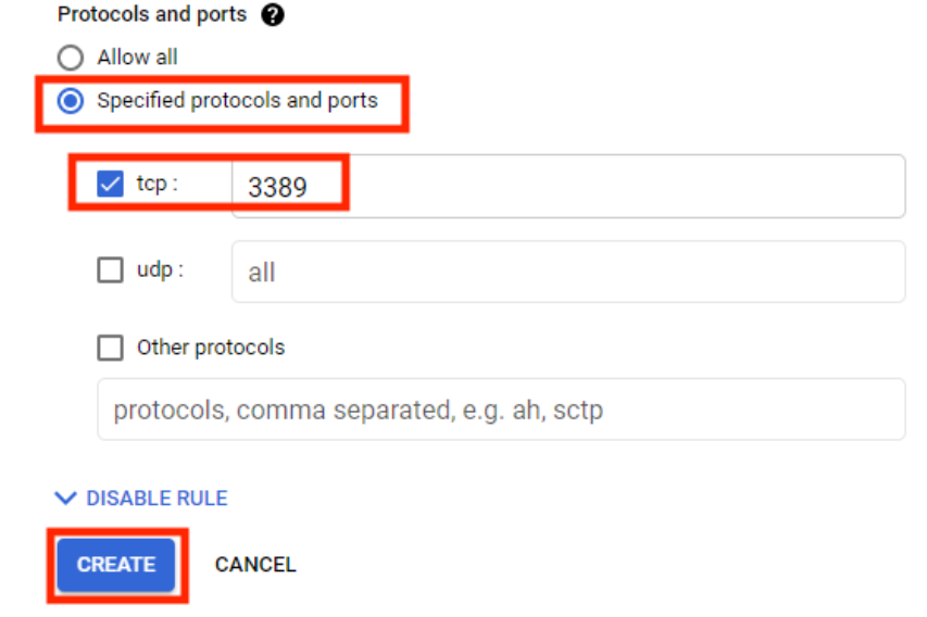 Configuring Firewall Rules LifeKeeper for Windows LIVE 8.9.0