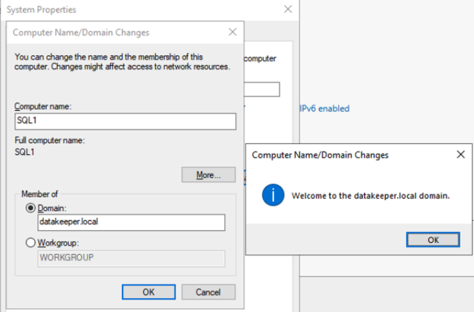Join SQL1 and SQL2 to the Domain - DKCE LIVE - 10.0