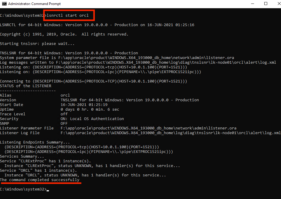 Oracle Listener Settings (Active System) - LifeKeeper for Windows LIVE ...