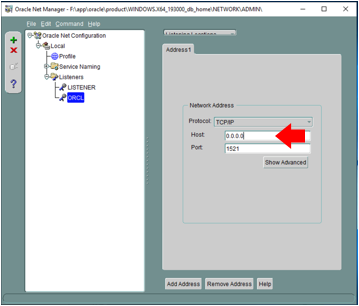 Oracleリスナーの設定変更 - LifeKeeper for Windows LIVE - 8.7.1
