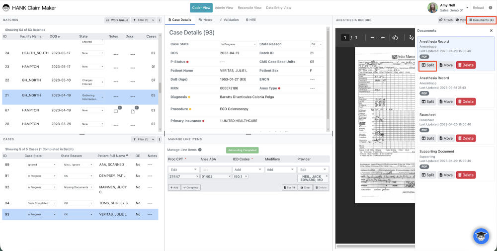 Split Pages from a Document - Hank.ai Claim Maker - 2.0.12