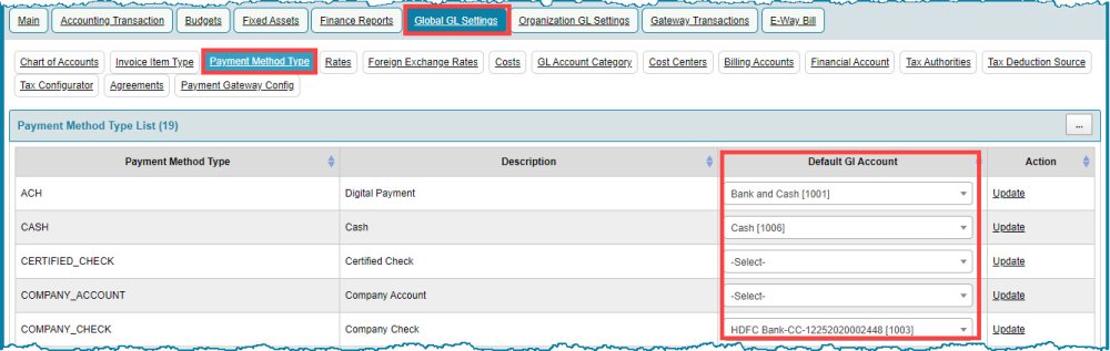 Payment Method Type mappings - Crest ERP User Manual - 1.0