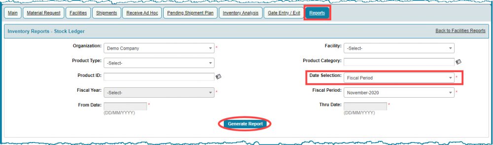 Stock Ledger - Crest ERP User Manual - 1.0