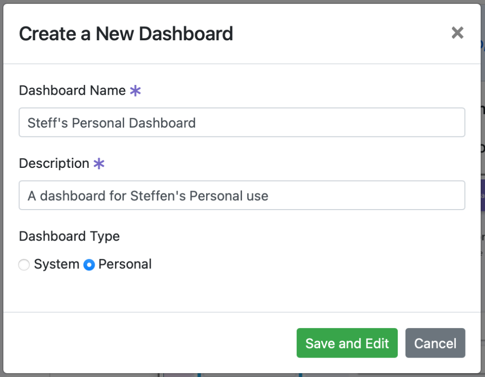 Create your own Dashboard SharePortals 1