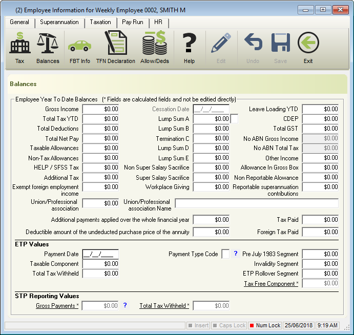 Balances ePayDay Legacy Payroll User Guide 1