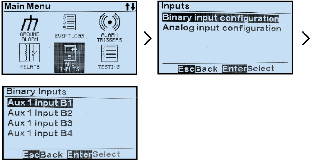 Binary Input Configuration - ATevo O&SI - 3PH Input (16-1000 Adc) - 1.1
