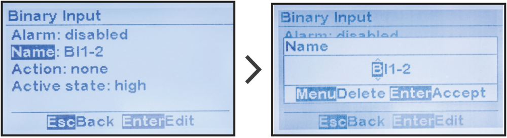 Software Configuration for Binary Inputs - ATevo O&SI - 1PH Input Group ...