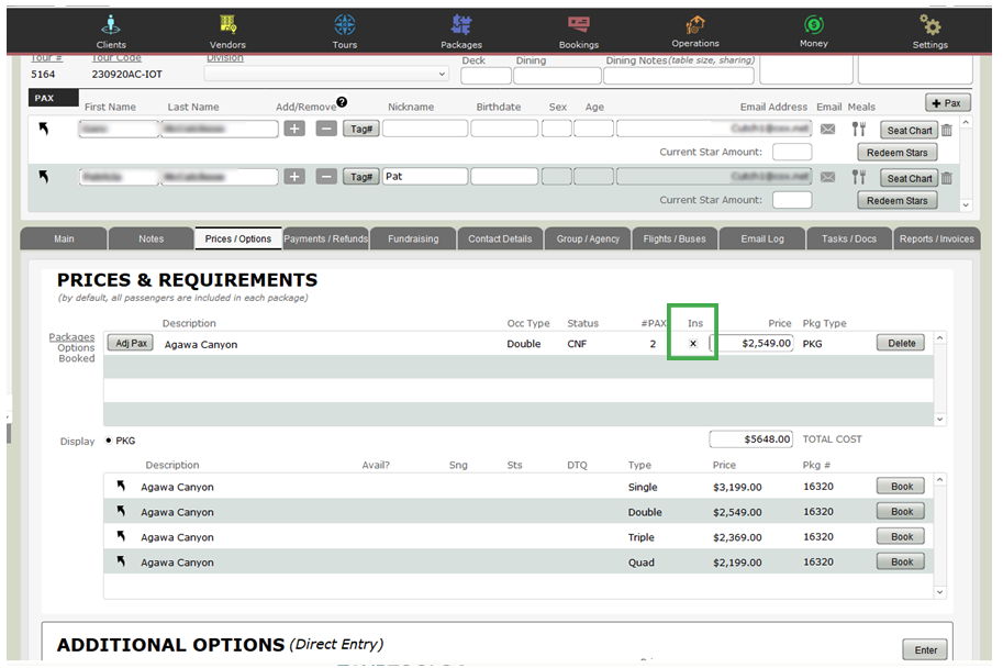 Add Insurance to a Booking Add Insurance to a Booking