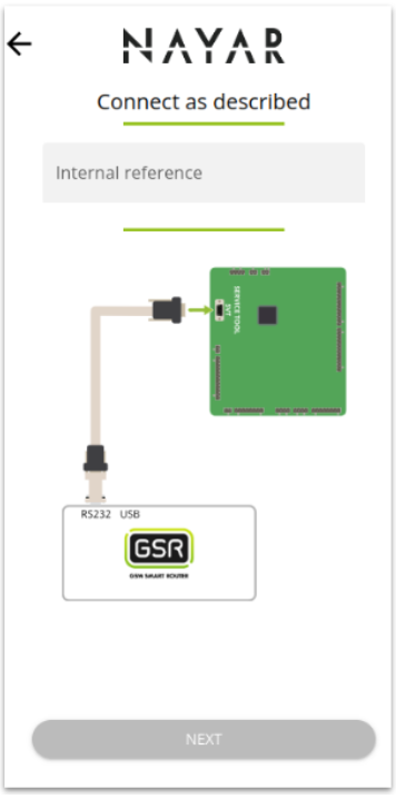 Pantalla Commissioning Web App conexion a maniobra Pantalla Commissioning Web App conexion a maniobra