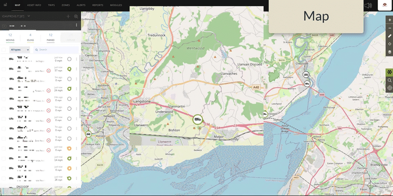 Car Root Map Vehicle info - Gateway - 1