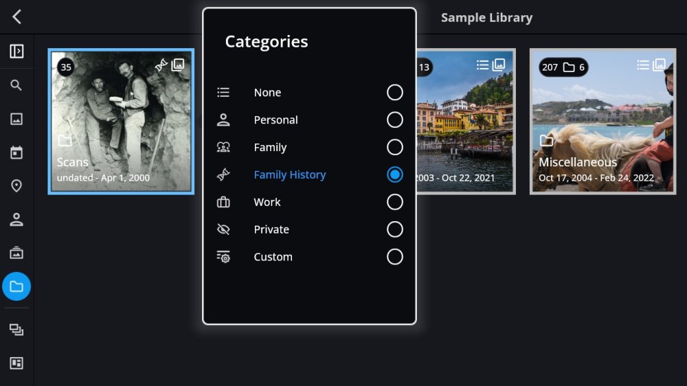 Using Tap to Categorize - Mylio Photos - Version 24.3