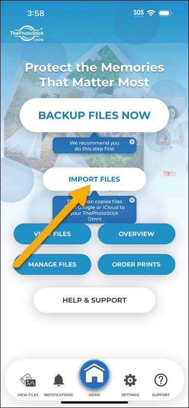 Import Files iOS Import Files iOS