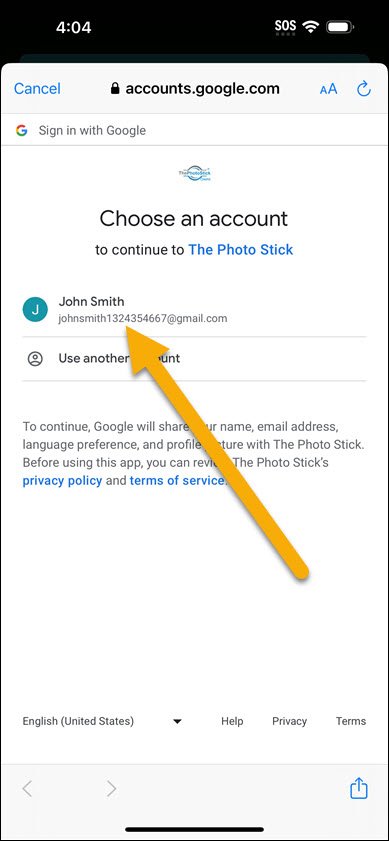 Log into your Google Account iOS Log into your Google Account iOS