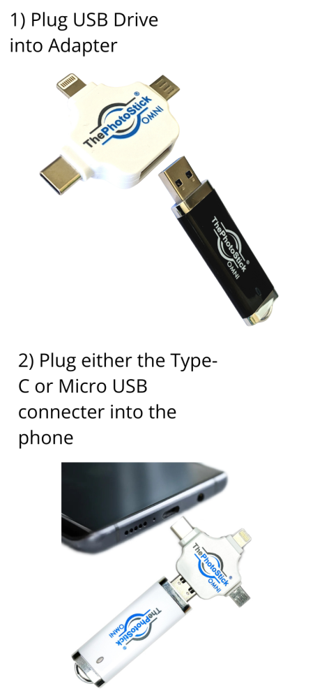 Plug PhotoStick into Android Plug PhotoStick into Android