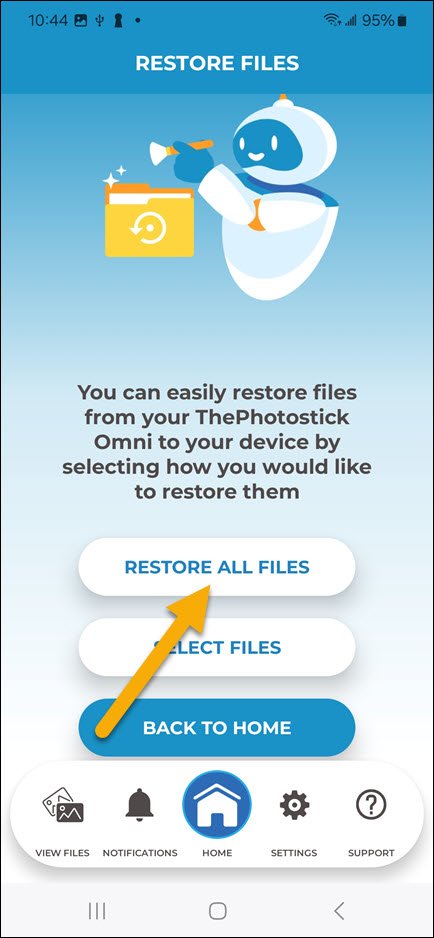 Restore All Files Restore All Files