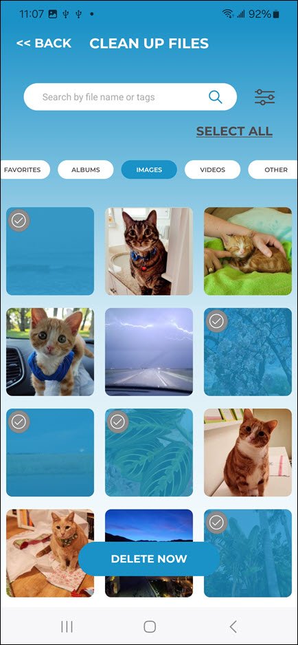 Select Files to Delete Select Files to Delete