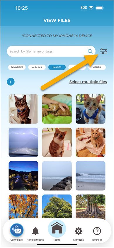 Tap Filter Button Tap Filter Button