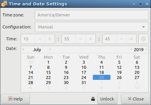 Time And Date Settings Time And Date Settings