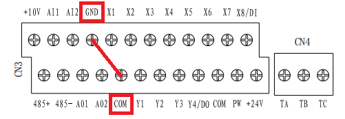 Type 1 inverter controller terminal configuration