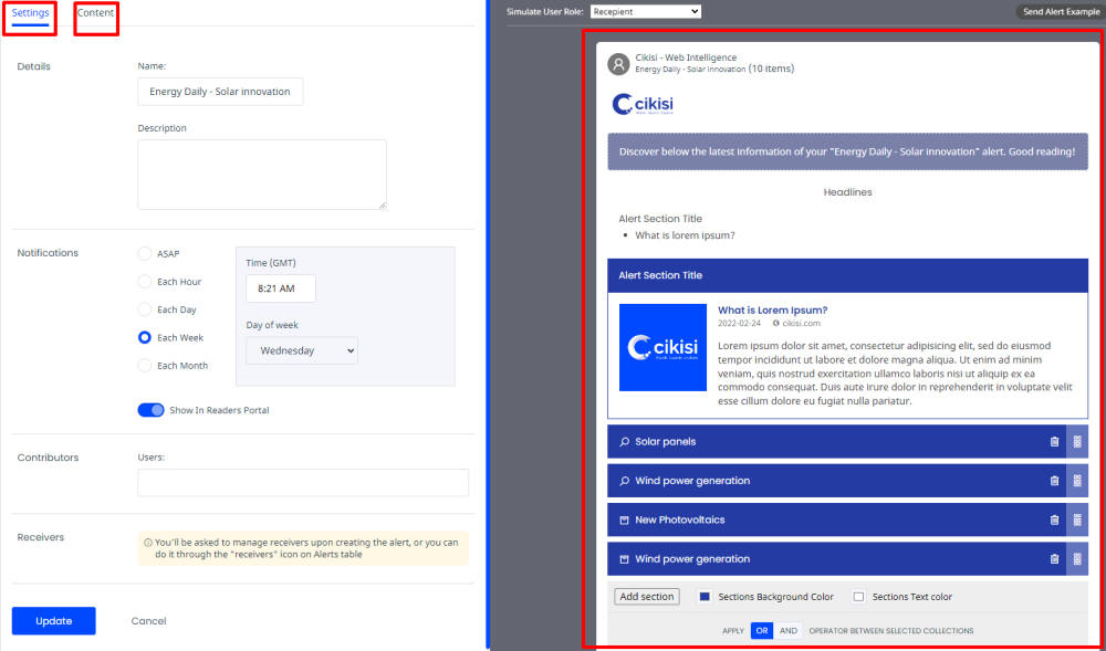 Create an alert - Training journey EN - 1