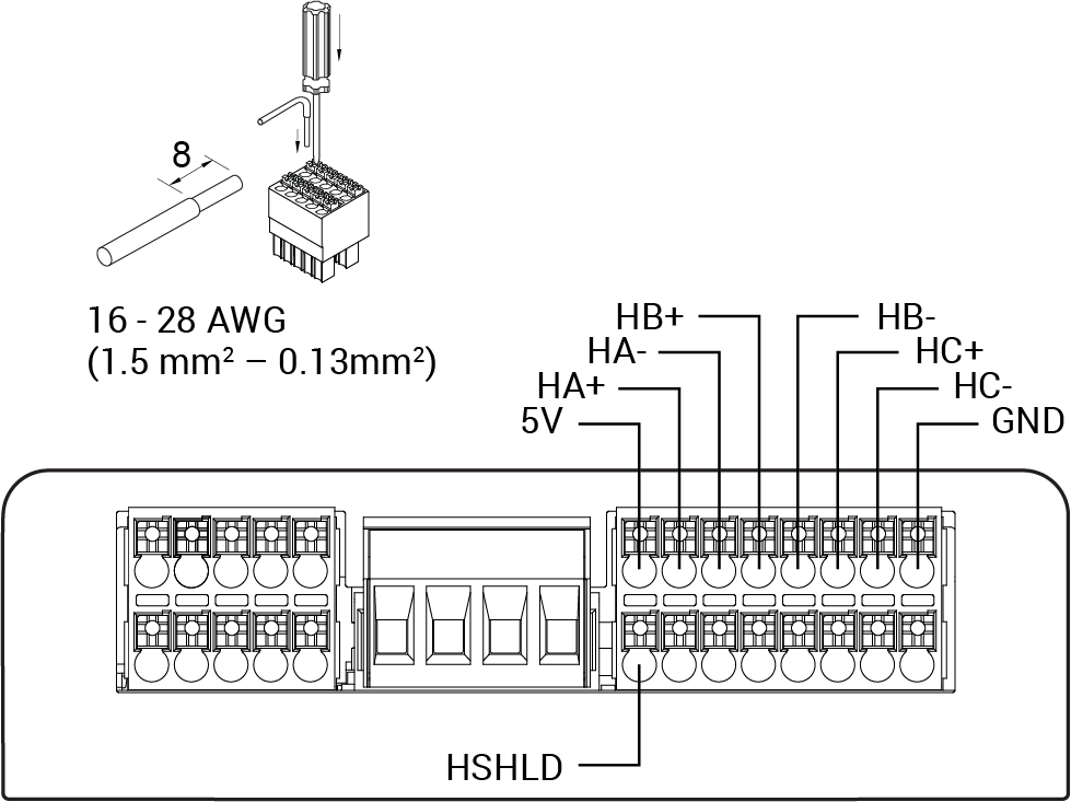 Hall Sensor Connections InoDrive Manual 1