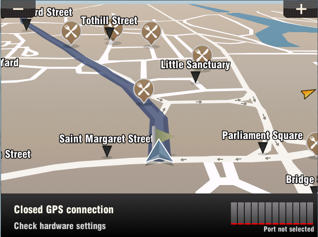 Acquiring GPS Position - Sygic Fleet 2D Navigation - 1