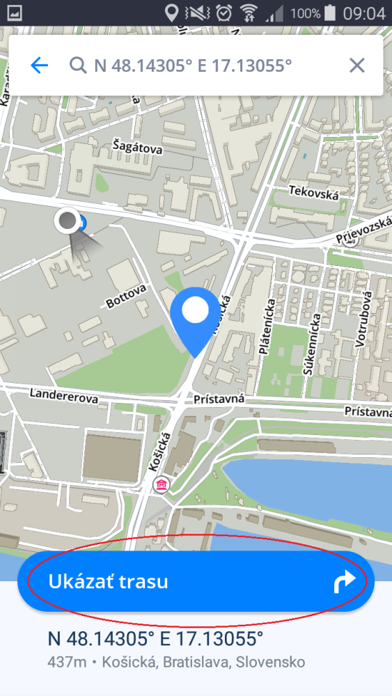 termometer kurve glemsom Vyhľadávanie podľa GPS súradníc - Sygic GPS Navigation for Android - 17.1.