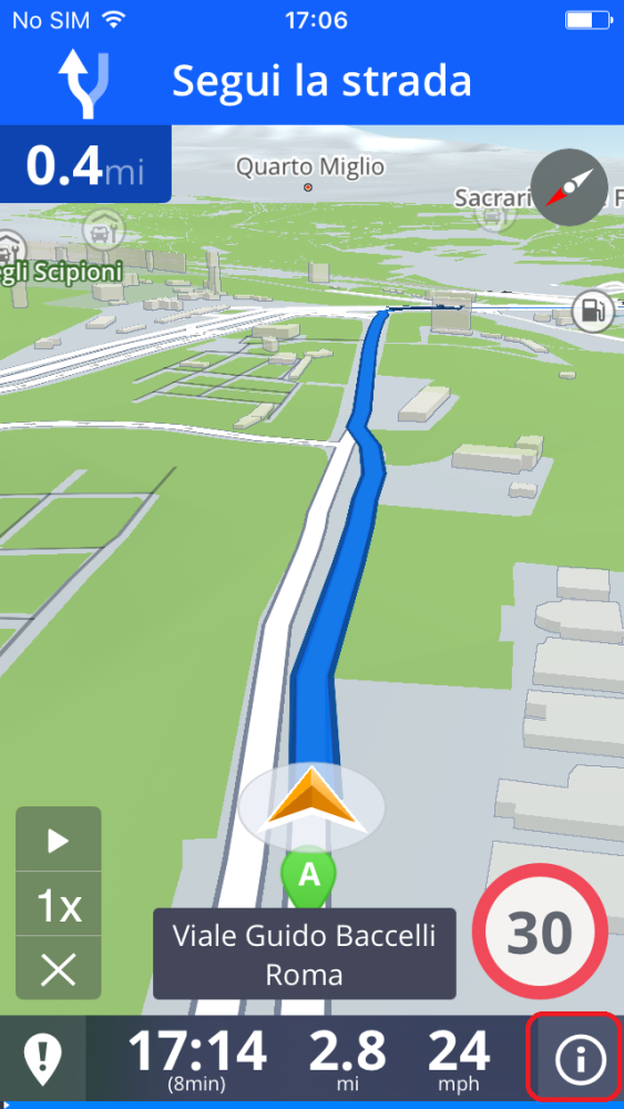 Informazioni sul percorso - Sygic GPS Navigation iOS - Next Generation ...