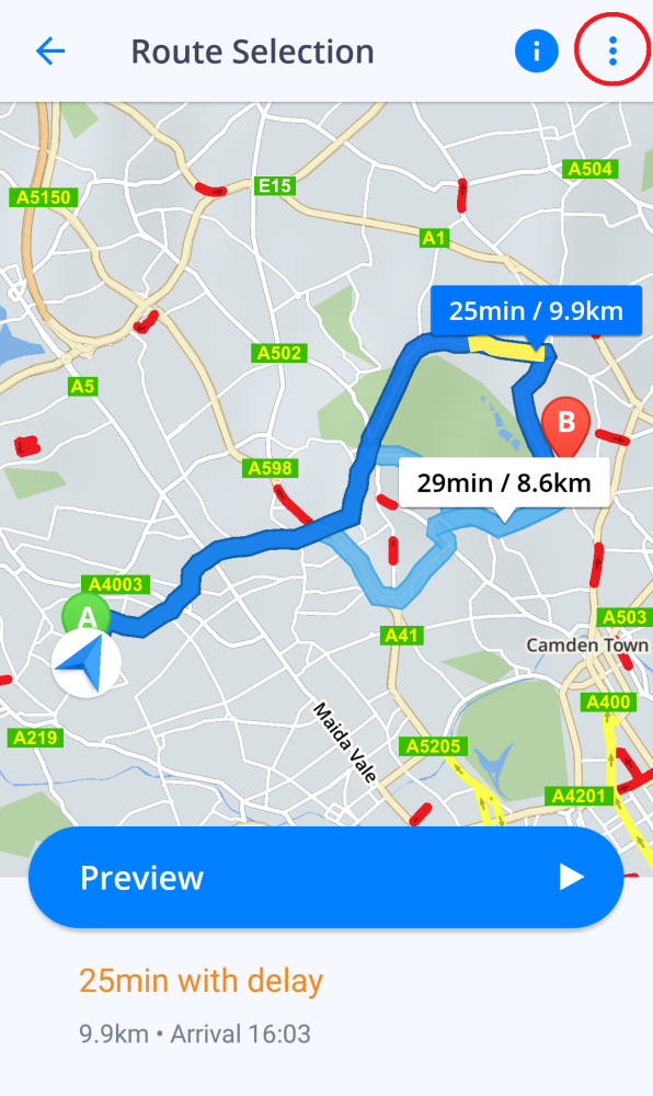 Starting Point And Destination Choosing The Starting Point - Sygic Gps Navigation For Android - 17.7.