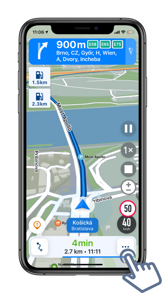 Head Up Display - New Sygic GPS Navigation for iOS - 20.x