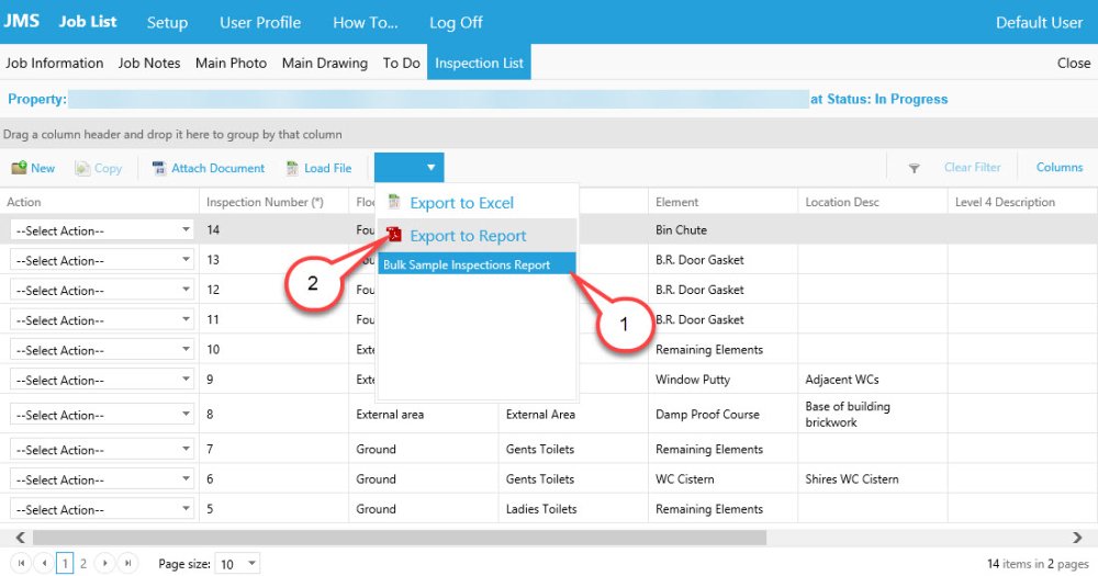 HOW TO GENERATE JOB INSPECTIONS’ REPORT - Job Management System - 1