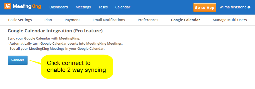 Connecting Google Calendar to MeetingKing (Pro) MeetingKing 2