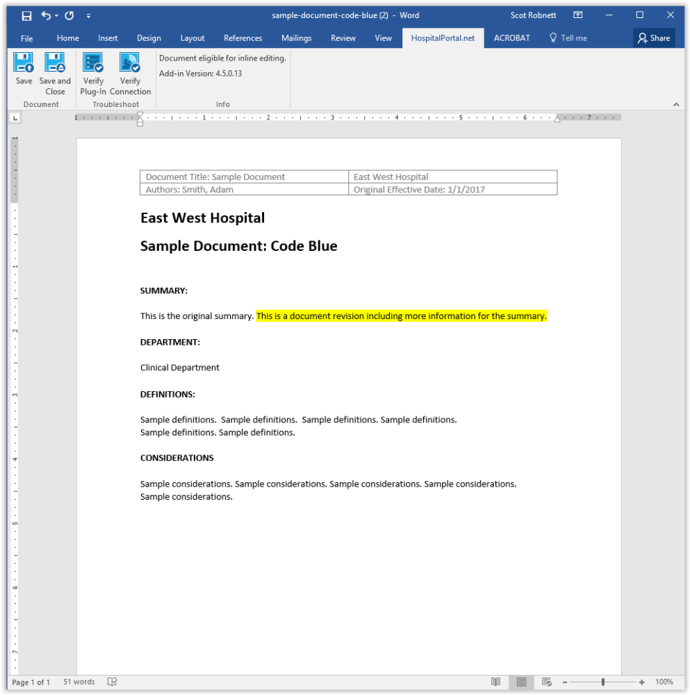 HospitalPortal.net Tab
