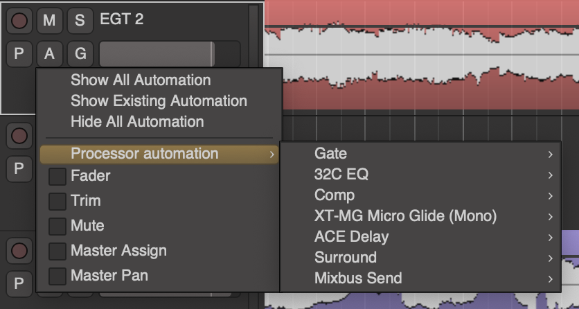 Fader, Pan, and Plugin Automation - Mixbus - 11