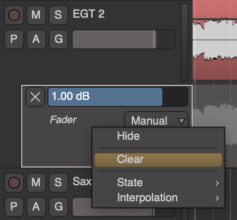 Fader, Pan, and Plugin Automation - Mixbus - 11