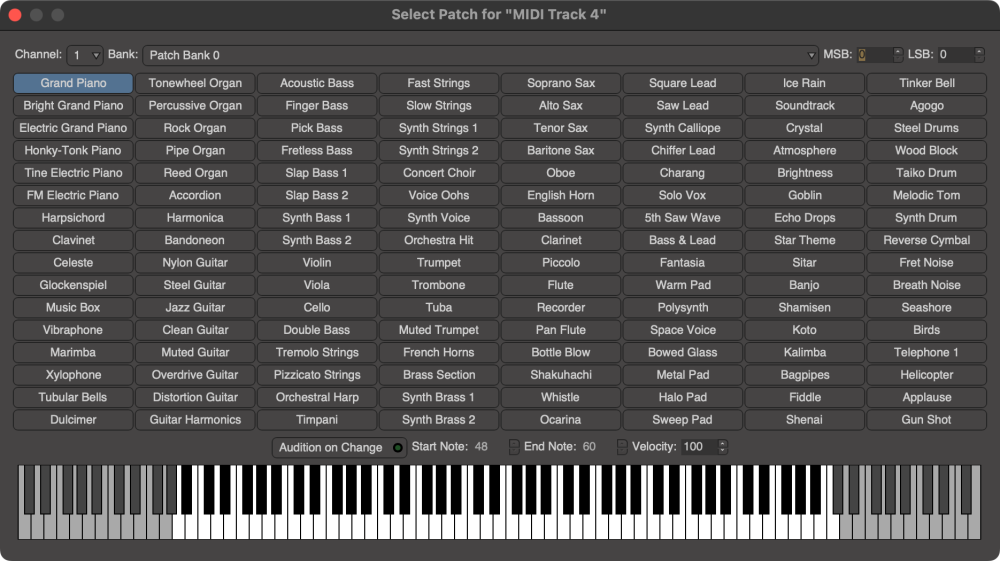 MIDI Banks and Patches - Mixbus - 11