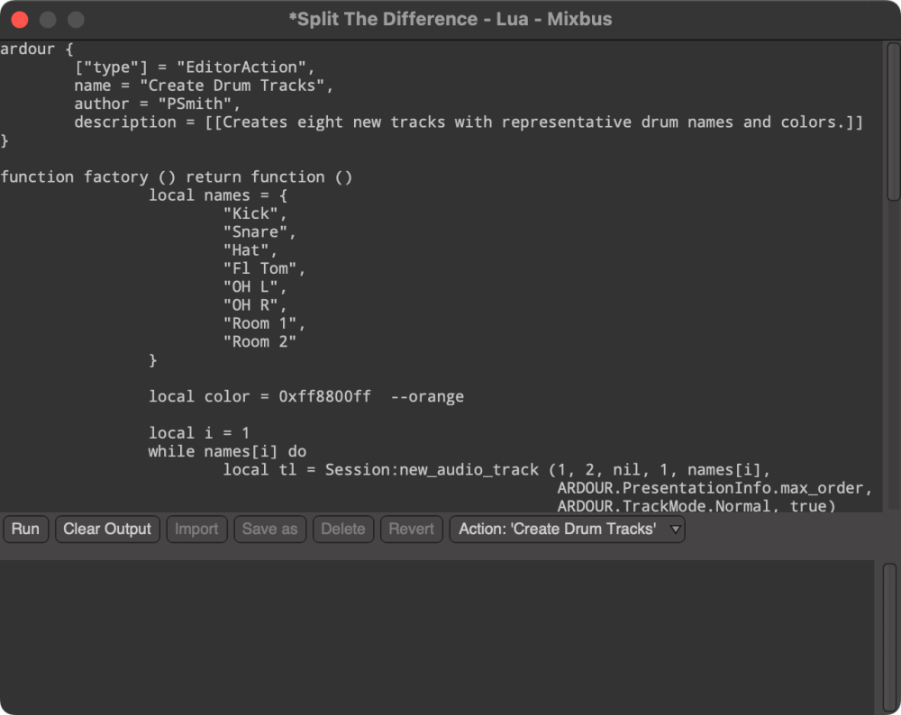 Scripting - Mixbus - 11