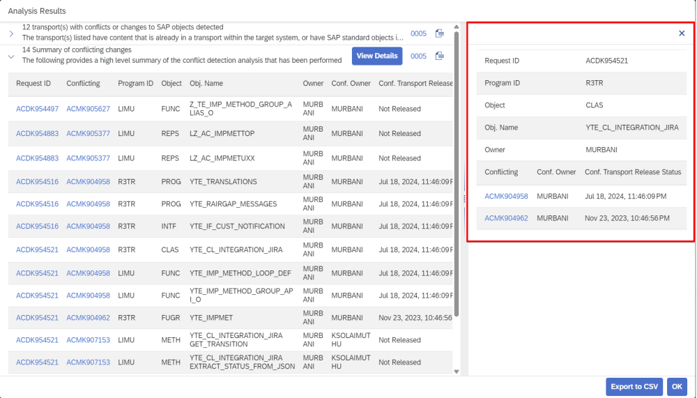 Figure AC1189-2a: Conflict Right Hand Panel