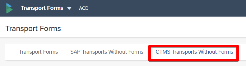 Figure Ac1211-1b: CTMS Tab