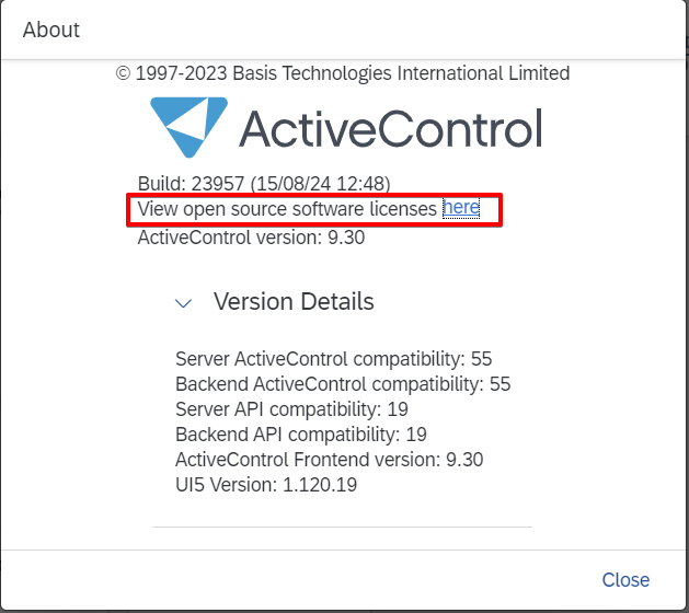 Figure AC1394-4: About