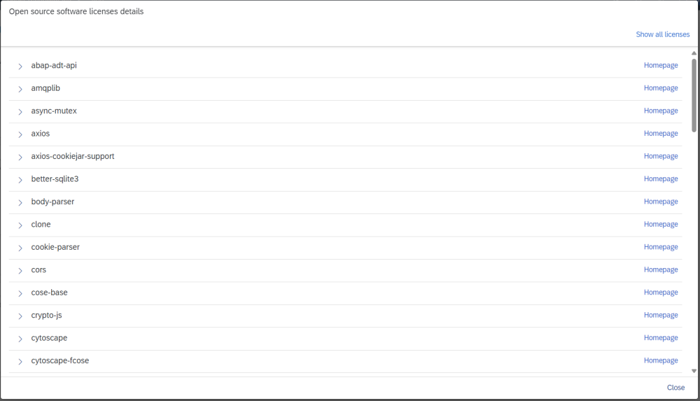 Figure AC1394-5: Open Source Software Licence