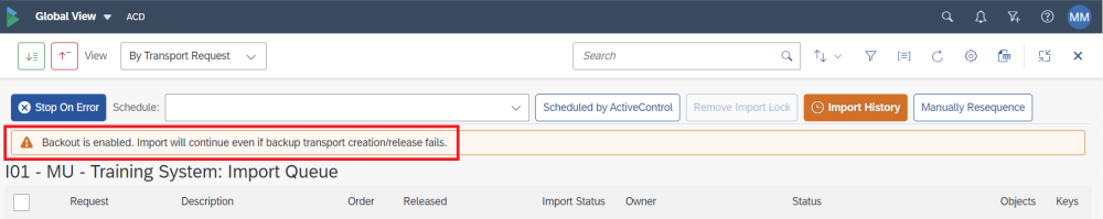 Figure AC2088-2: Message Strip