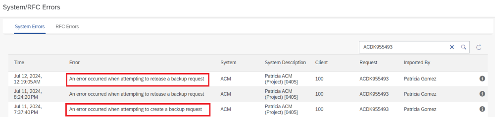 Figure AC2088-4a: System Error Message