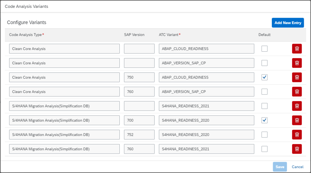 Code Analysis Sap Icon Code Analysis Variants - ActiveDiscover - Administration Guide - 1.50