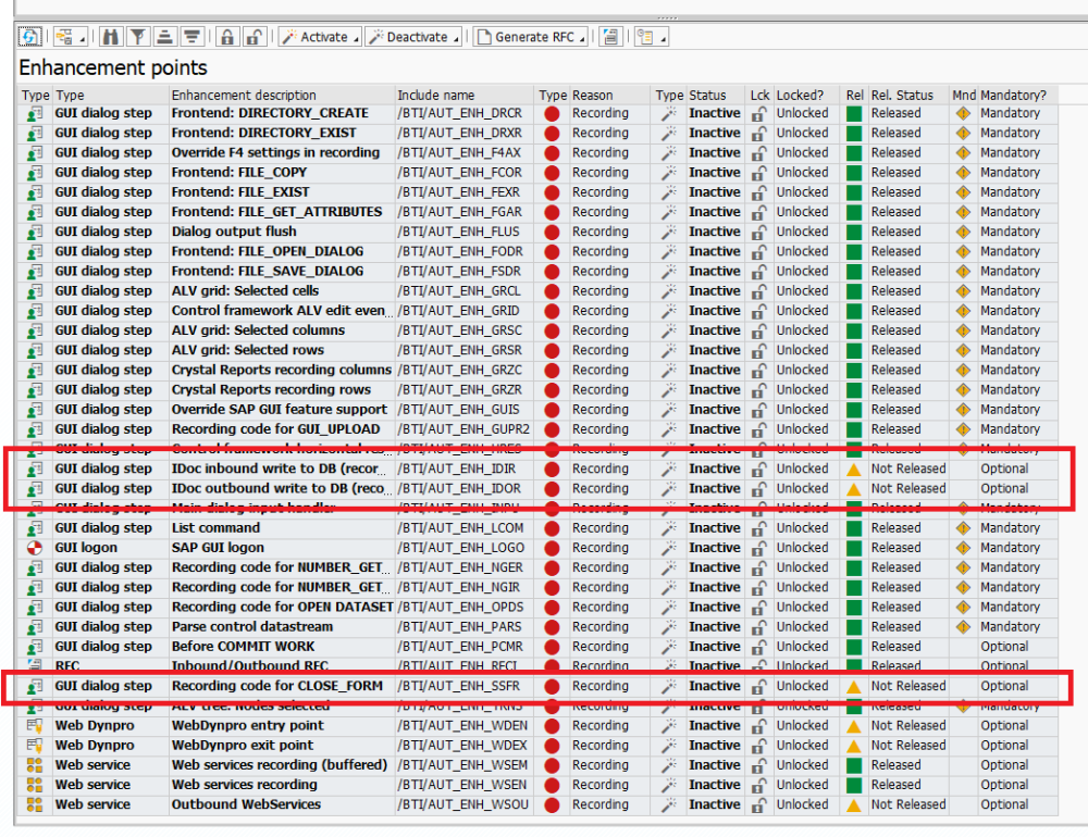 New recording enhancements in v2.21