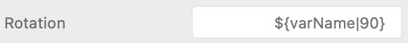 Using variables inside layout inspector fields Using variables inside layout inspector fields